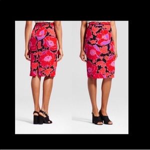 Red Poppy Print Skirt Set by Who What Wear Target
